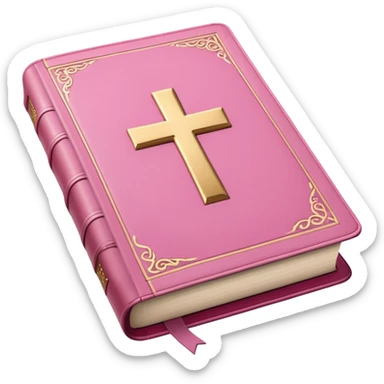 Pink bible sticker