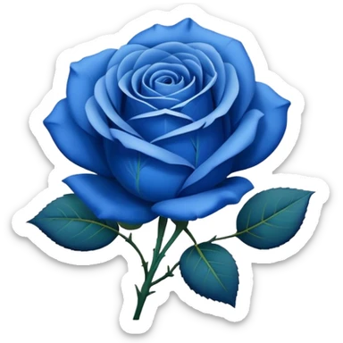 Blue rose sticker