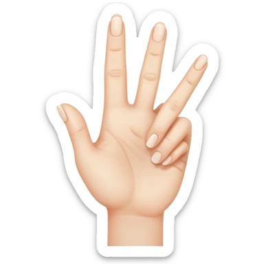 fingers crossed sticker