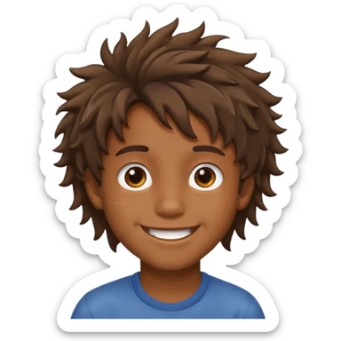 quero um emoji de um menino com pele de sumb sticker