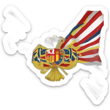 bandera del imperio español  sticker
