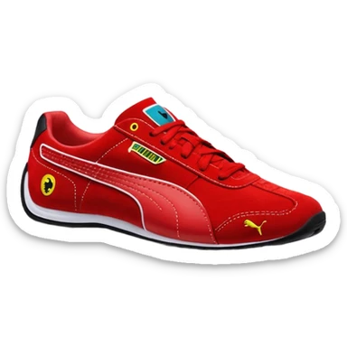 Puma rouge speedcat sticker