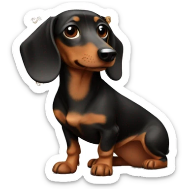 create a dachshund sticker