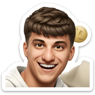 smiling boy meme portrait sticker