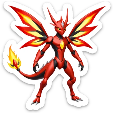 Scizor-Scyther-Blaziken-Darkrai-Fusion sticker