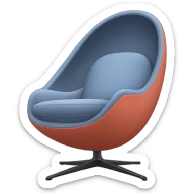 womb chair sticker