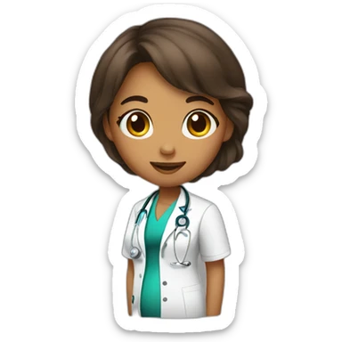 Doctor she pregnant baby side sticker