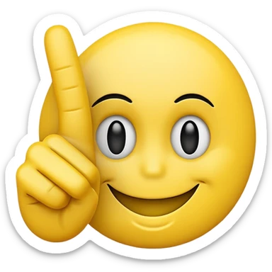 Smile face with a middle finger  sticker