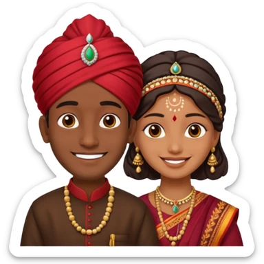 2 indian couple beautiful 😍  sticker