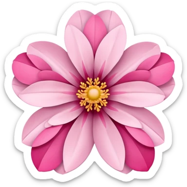 sakura flower with a chevron pattern sticker