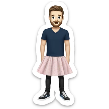 Liam payne wearing a dress sticker