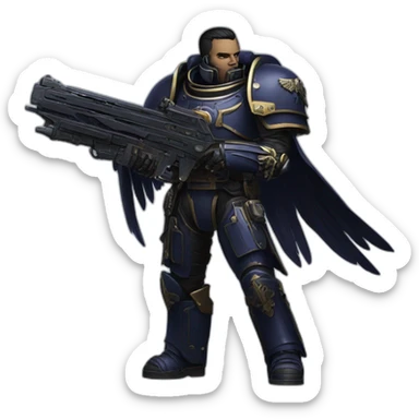 Raven, space marine, 40k, corax sticker