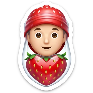 Candy man, strawberry flavor sticker