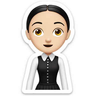wednesday addams sticker