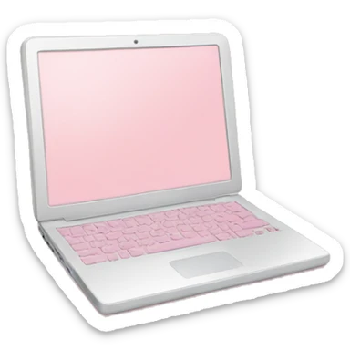 Soft Pink laptop 🩷 sticker