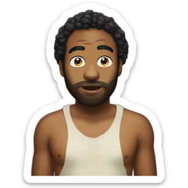 Childish gambino rapping sticker