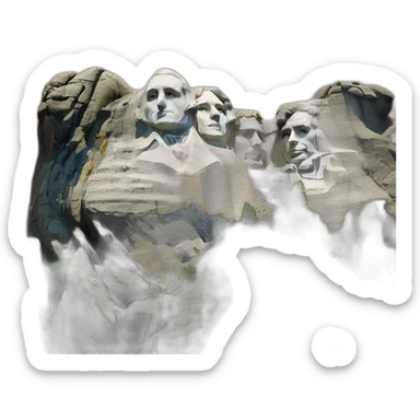 Replace faces on Mt Rushmore with Taylor Swift, beyonce, Ruth Bader, eleanor Roosevelt. sticker