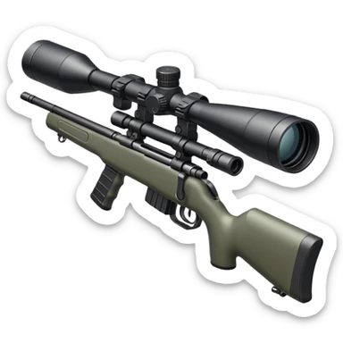 sniper rifle with scope sticker