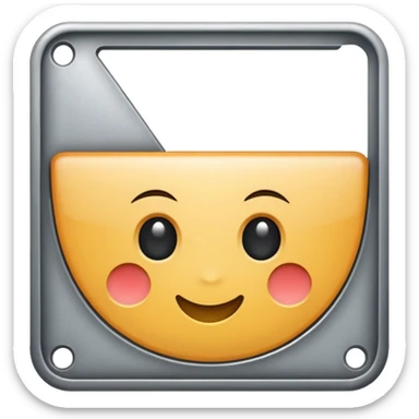 mac os icon crop ruler square  sticker