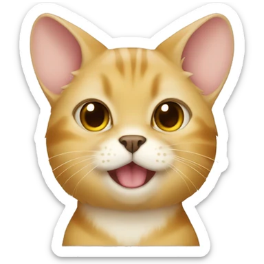 golden chinchilla cat boy sticker