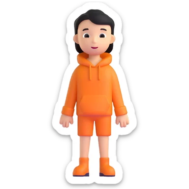 person with diverse skin tone sticker