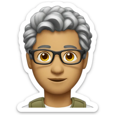 Journalist informal cloth mulato sticker