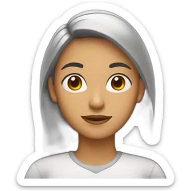 Mujer asombrada sticker