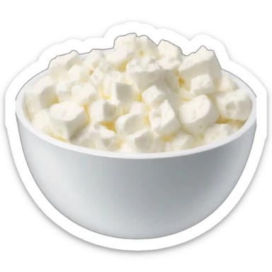 bowl of cottage cheese sticker