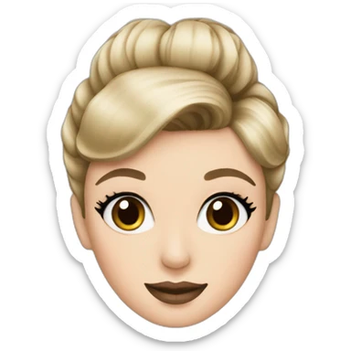Audrey hepburn with blonde hair sticker