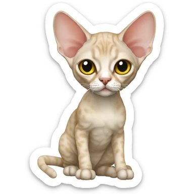Devon Rex Full Body sticker