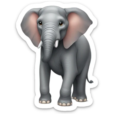 elephant with a boxershort sticker
