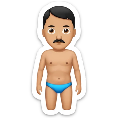 Hitler en maillot de bain  sticker