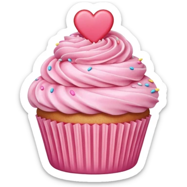 can you make a pink emoji that is aesthetically pleasing, and make it in for of a food or drink sticker