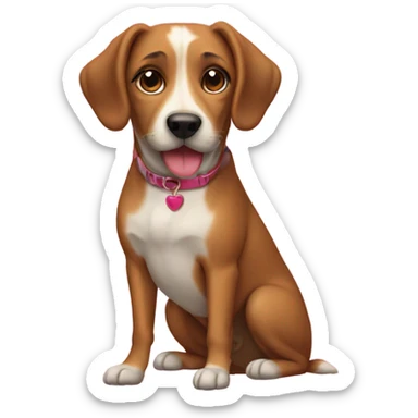 Coquette dog sticker