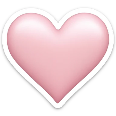 Light pink heart sticker