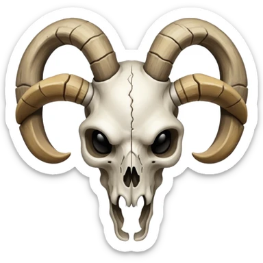Ram skull sticker