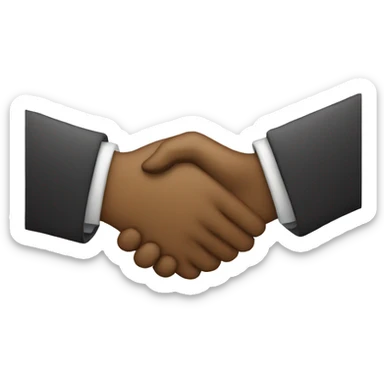 Firm handshake sticker