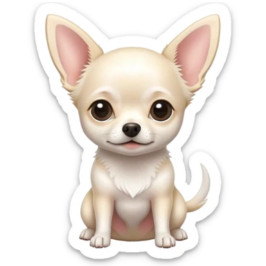 chihuahua blanco sticker