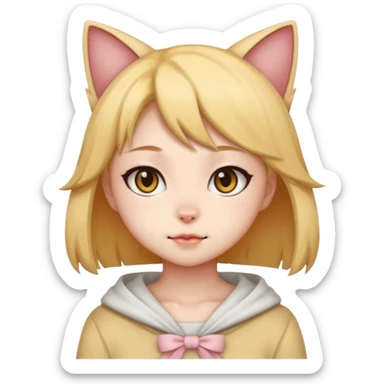 Anime cat girls  sticker