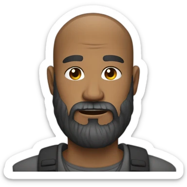 Brutal and Bearded Men sticker