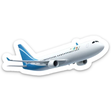 Plane flying from Atlanta to Peru  sticker