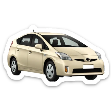 Toyota Prius 2006 beige  sticker