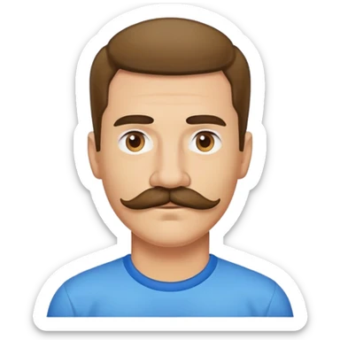 mustache e36 sticker