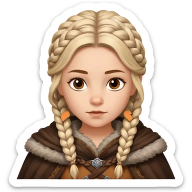 girl viking sticker