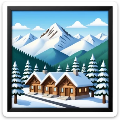 ski resort sticker