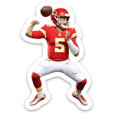 Pat Mahomes flopping sticker