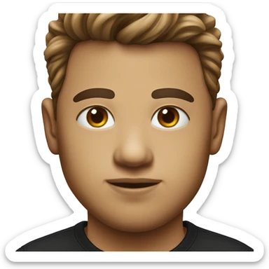 A person in bla shirt sticker