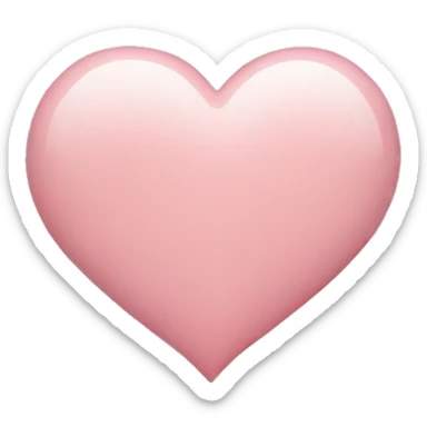 Light pink heart sticker