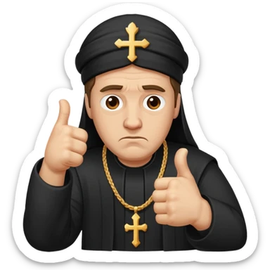 orthodox thumbs down sticker