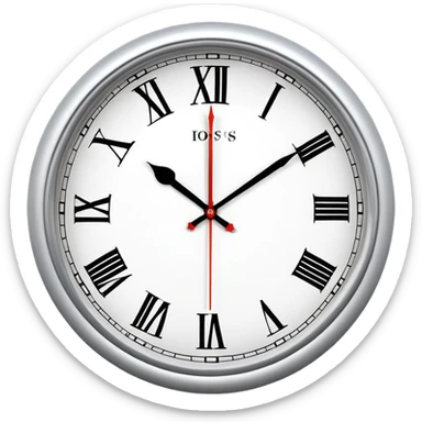 Classic round wall clock sticker